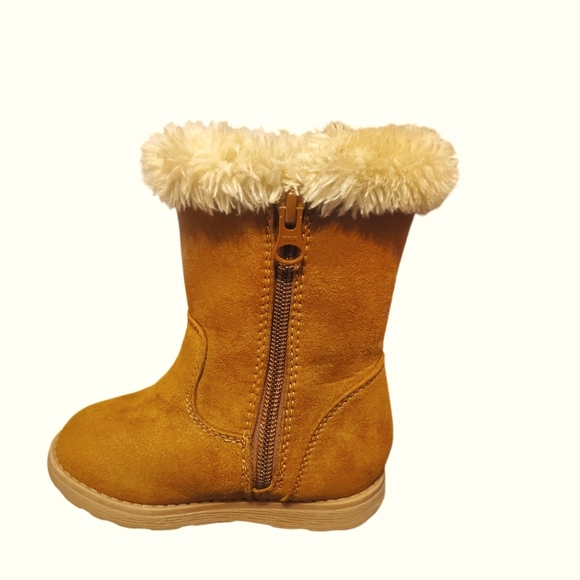 Girls' Leah Zipper Slip-on Shearling Boots - Cat & Jack - Picture 5 of 10
